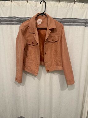Candie's Suede Trucker Jacket